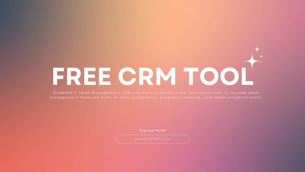 Free CRM TOol for small business